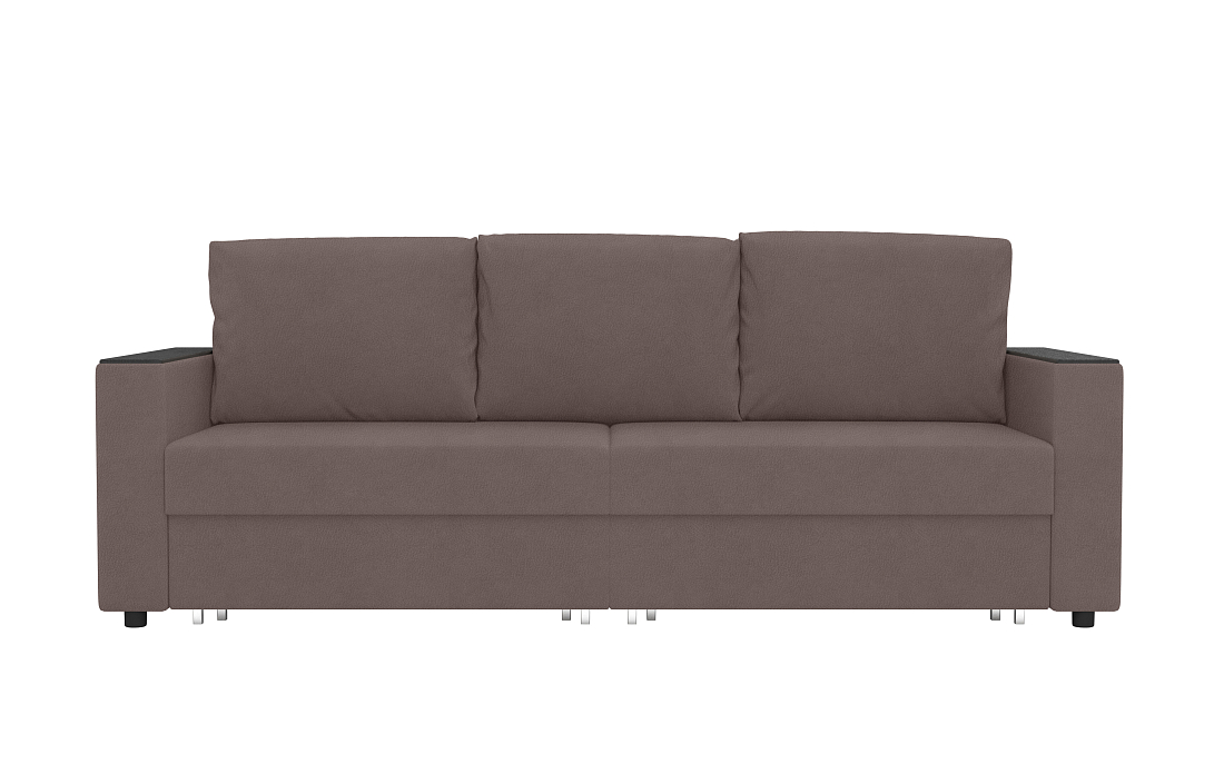 Гермес / Диван - кровать 3-х мест велюр конго браун